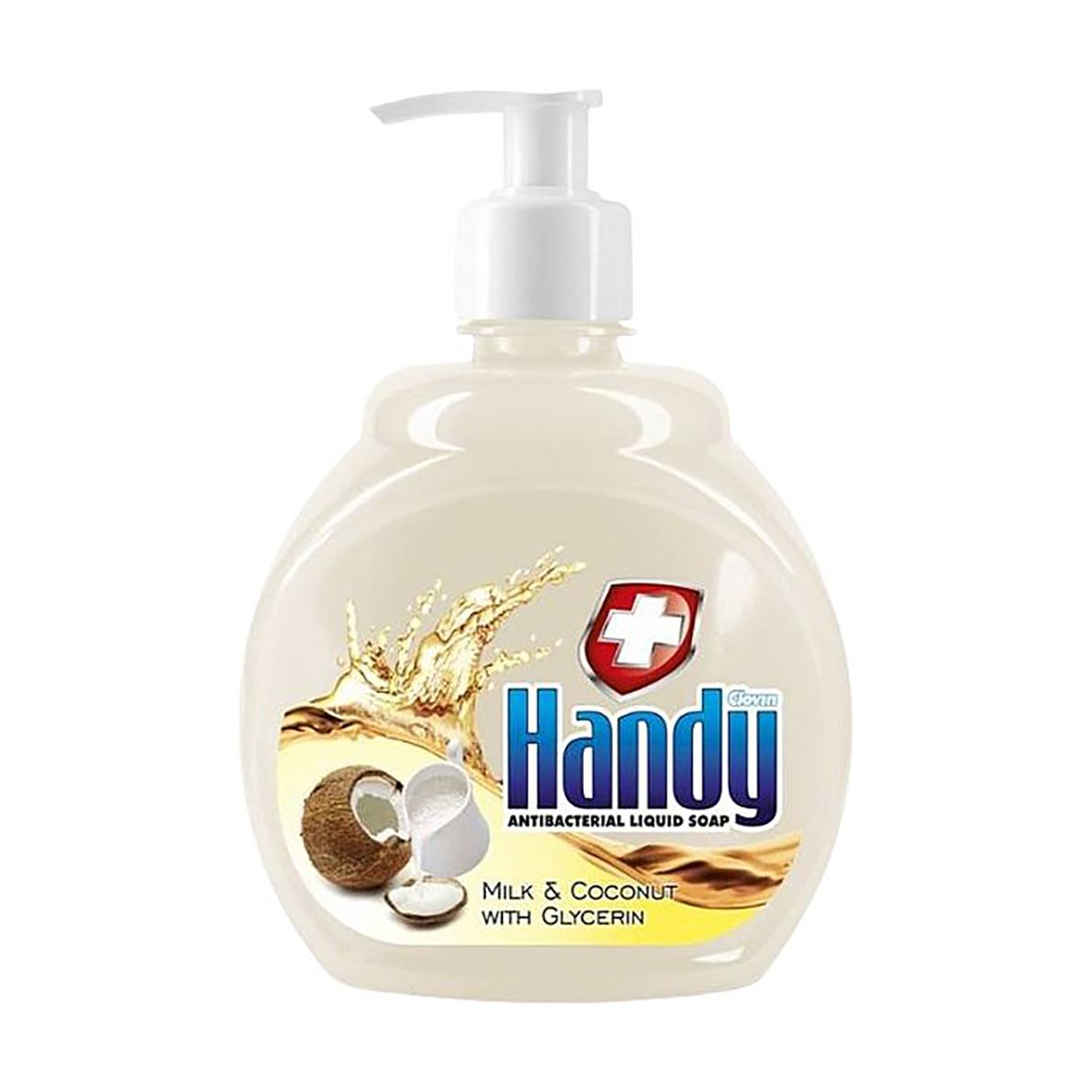 Рідке мило Clovin Handy Antibacterial Liquid Soap Milk &amp; Coconut Молоко та кокос, 500 мл