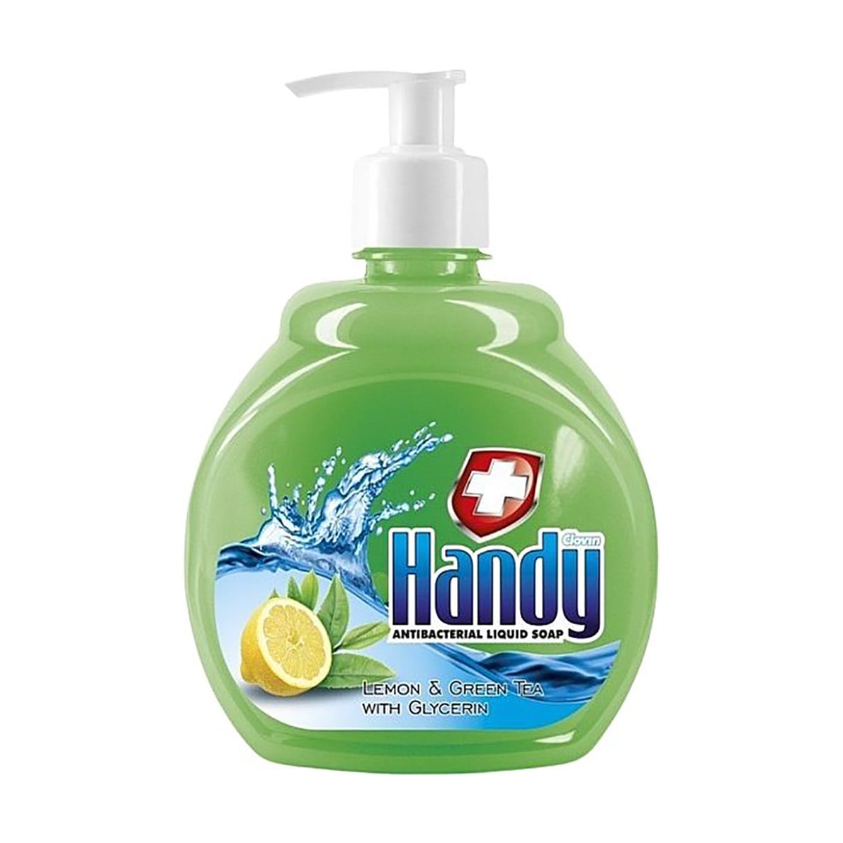 Уцінка! Рідке мило Clovin Handy Antibacterial Liquid Soap Lemon &amp; Green Tea Лимон та зелений чай, 500 мл